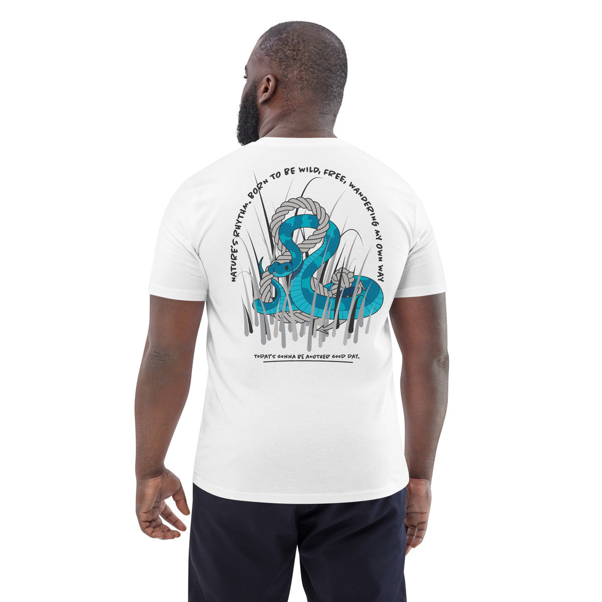 ANCHOR & CREW Snake Another Good Day Organic Cotton T-Shirt