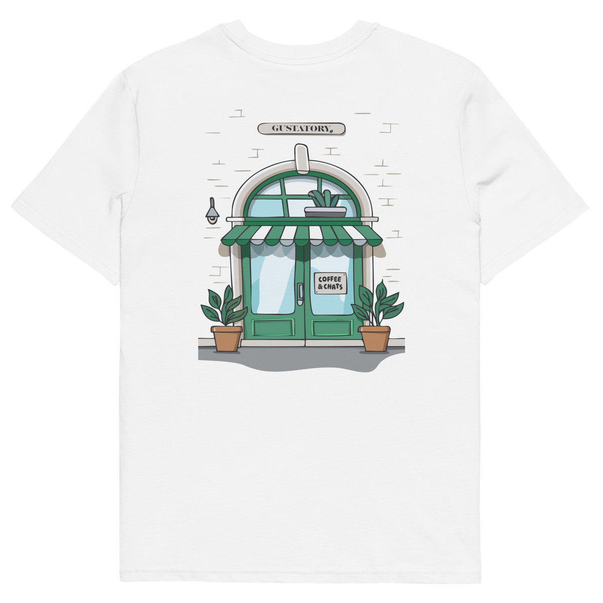 ANCHOR & CREW x GUSTATORY Coffee & Chats Organic Cotton Embroidered T-Shirt
