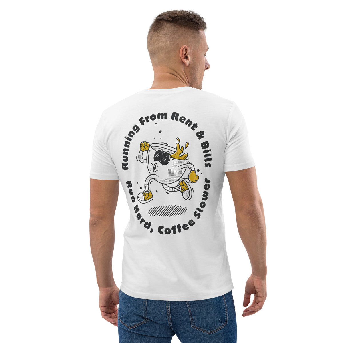 ANCHOR & CREW x GUSTATORY Coffee Over Bills Organic Cotton Embroidered T-Shirt 