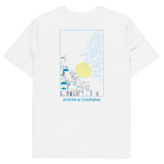 ANCHOR & CREW Santorini Landmark Organic Cotton T-Shirt