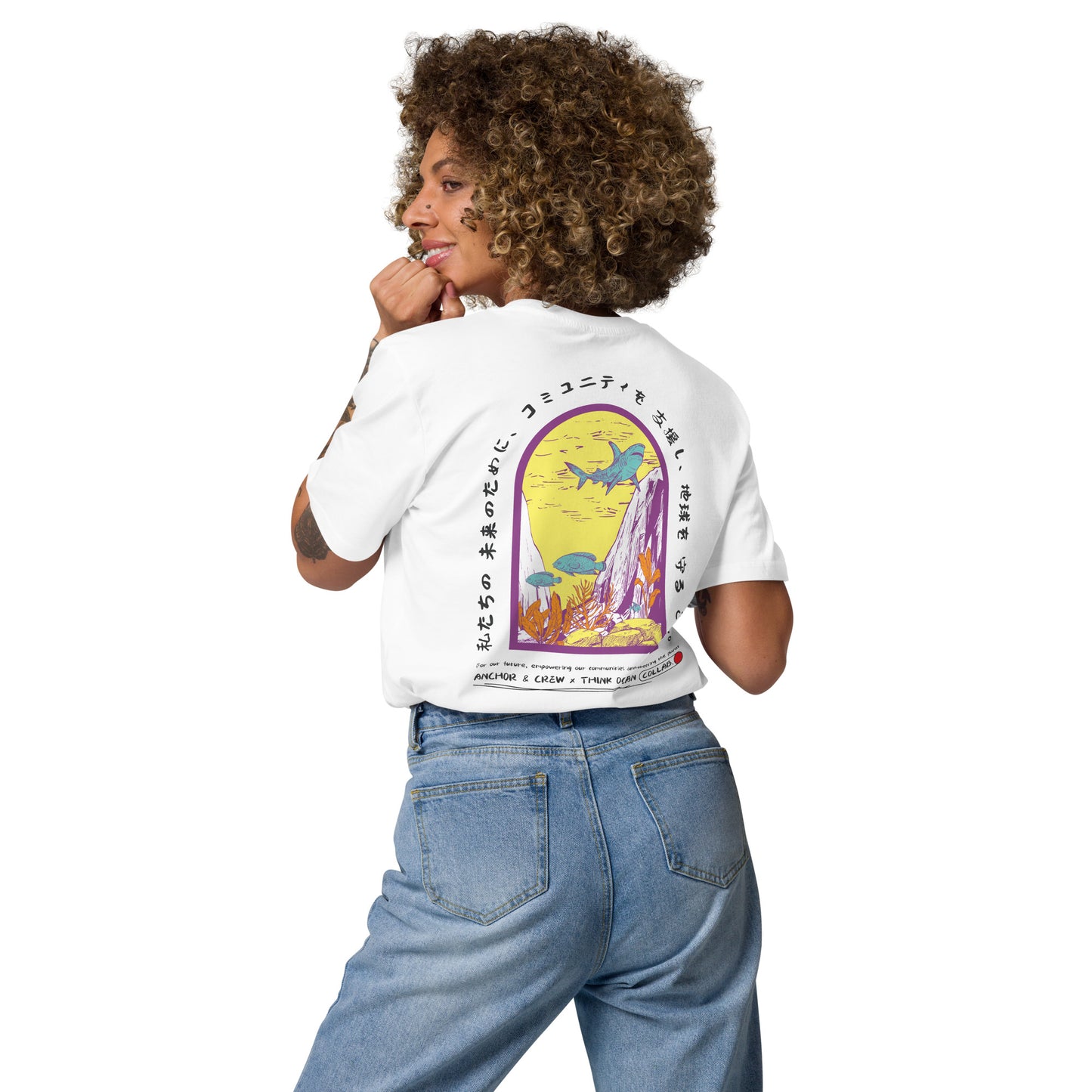 Think Ocean 07 Japan Gurafiku Organic Cotton T-Shirt