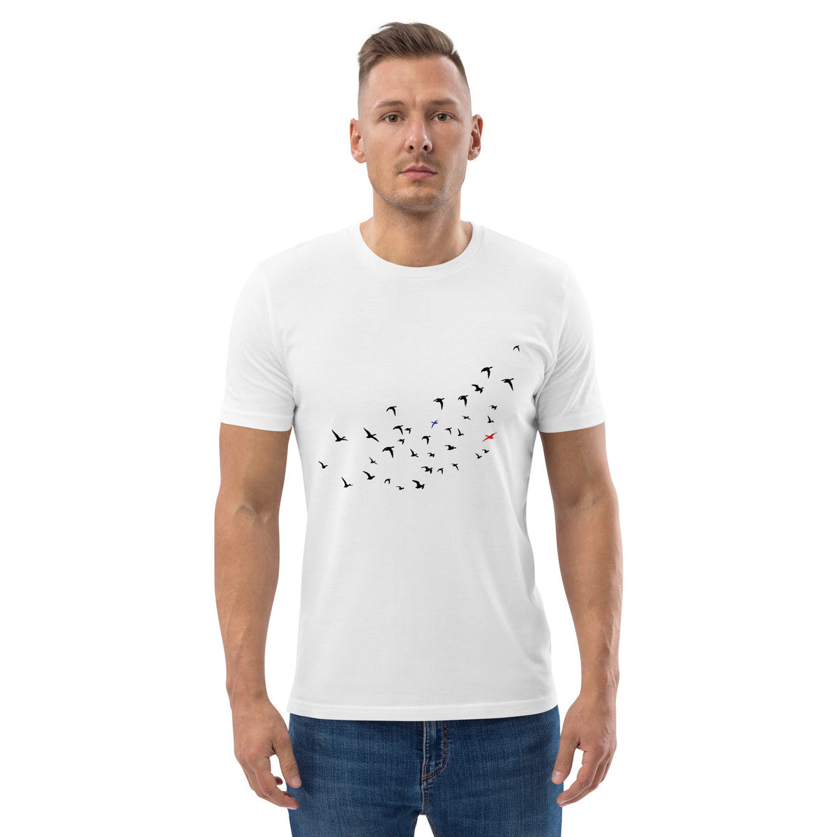 ANCHOR & CREW Birds Wheres William Going? Organic Cotton T-Shirt