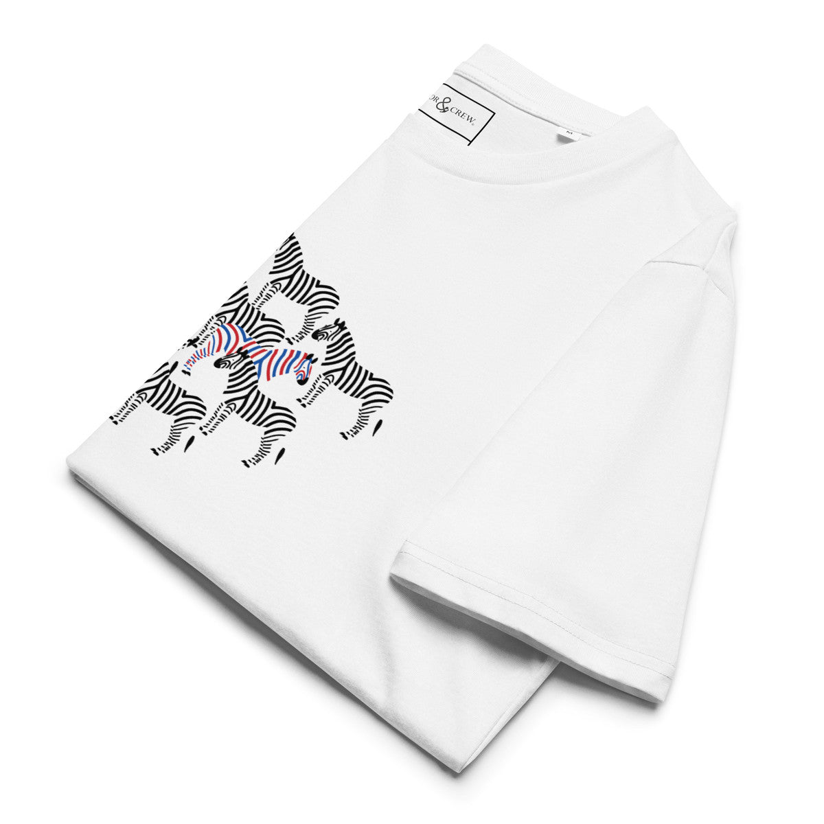 ANCHOR & CREW Zebra Wheres William? Organic Cotton T-Shirt