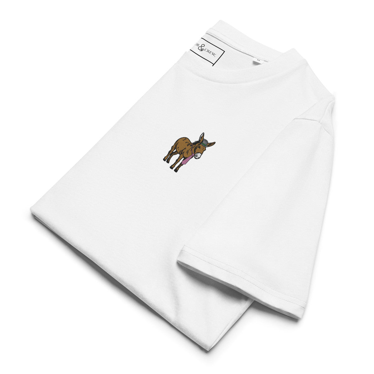 ANCHOR & CREW Smart Ass Actual Life Organic Cotton Embroidered T-Shirt