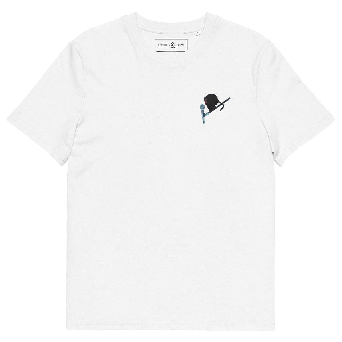 ANCHOR & CREW The Artist Monkey Organic Cotton Embroidered T-Shirt
