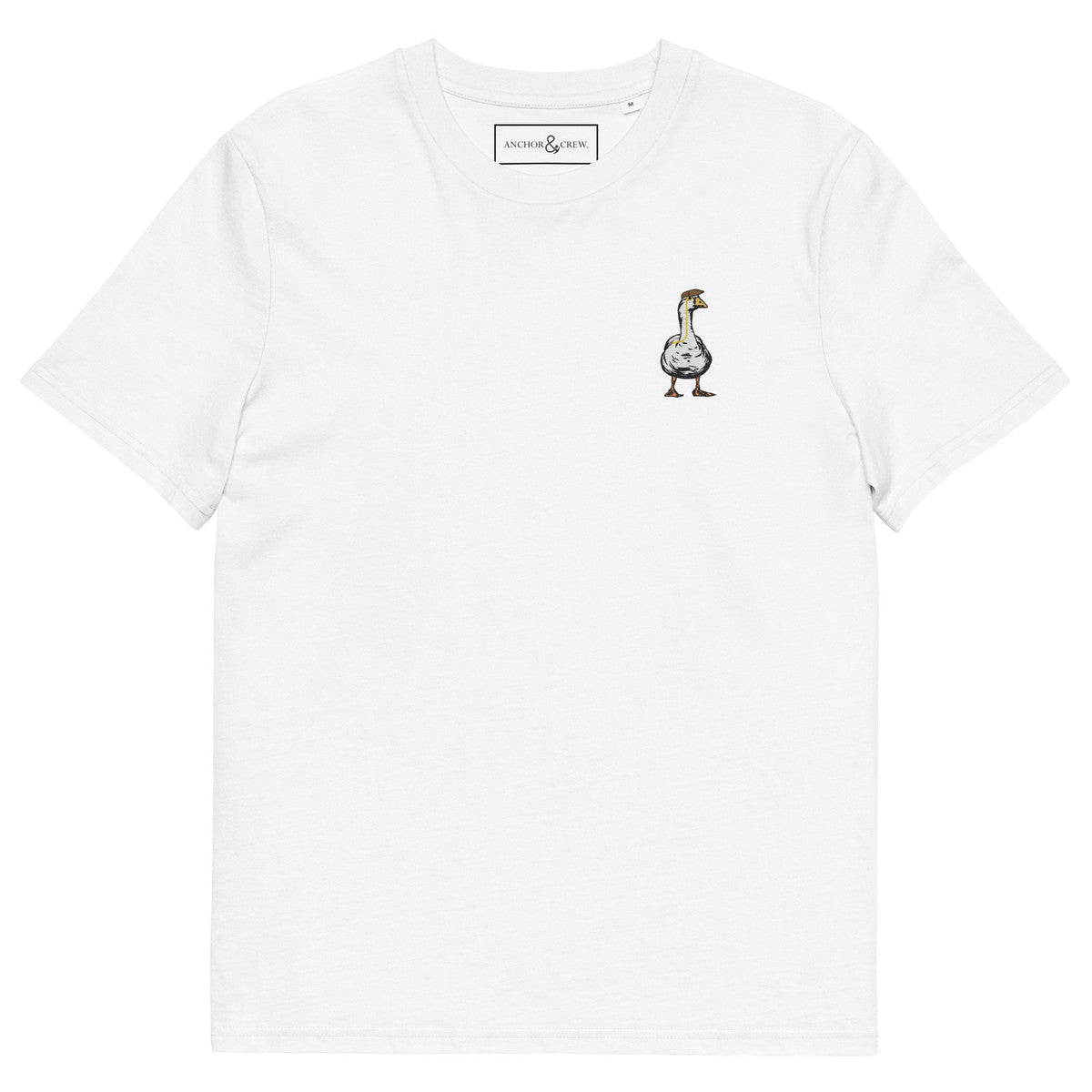ANCHOR & CREW Dapper Duck Actual Life Organic Cotton Embroidered T-Shirt
