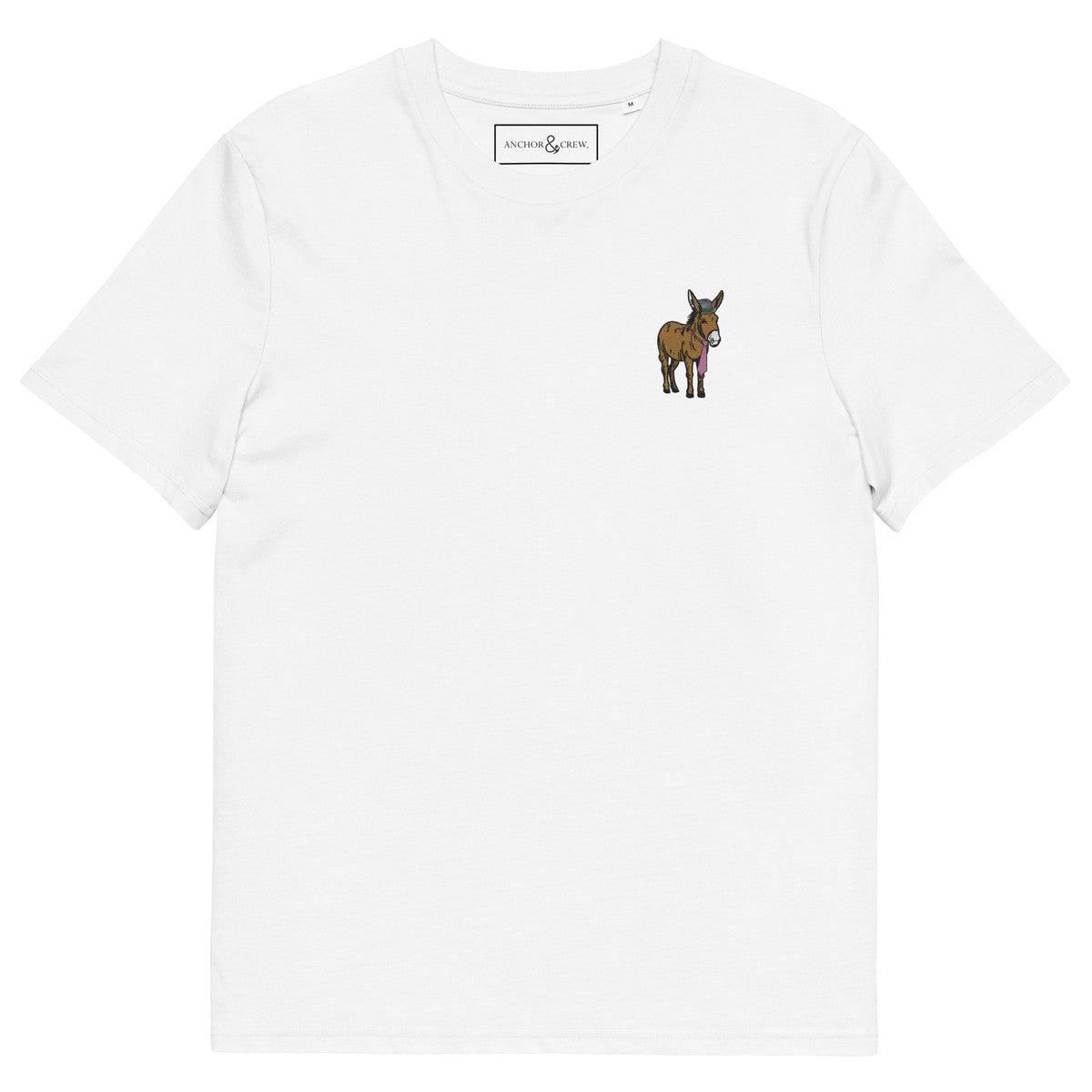ANCHOR & CREW Smart Ass Actual Life Organic Cotton Embroidered T-Shirt