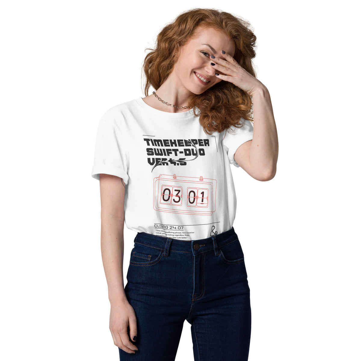 ANCHOR & CREW Timekeeper Swift-Duo Ver 4.5 Clock Archives Organic Cotton T-Shir
