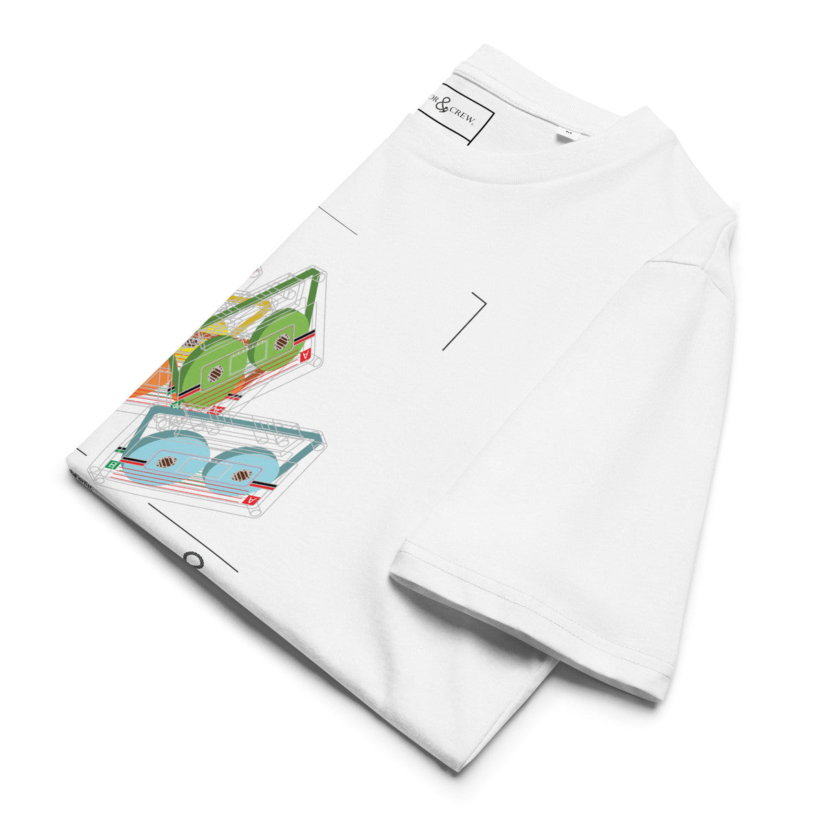 ANCHOR & CREW Just Press Play Cassettes Archives Organic Cotton T-Shirt