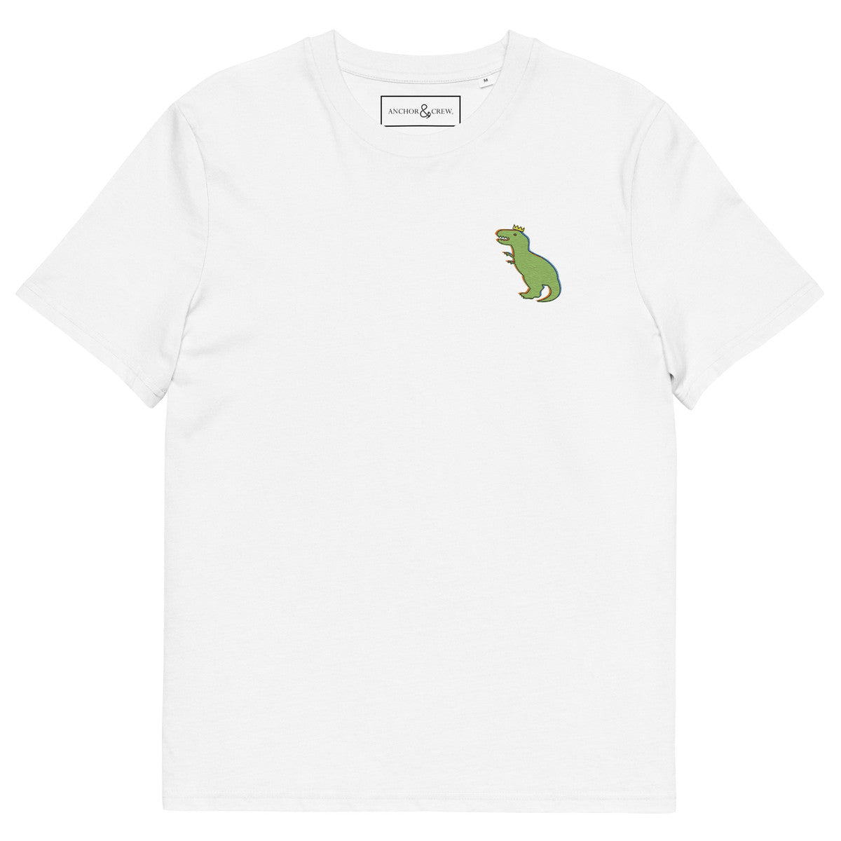 ANCHOR & CREW T-Rex Snap Dancin' In The Wild Organic Cotton Embroidered T-Shirt