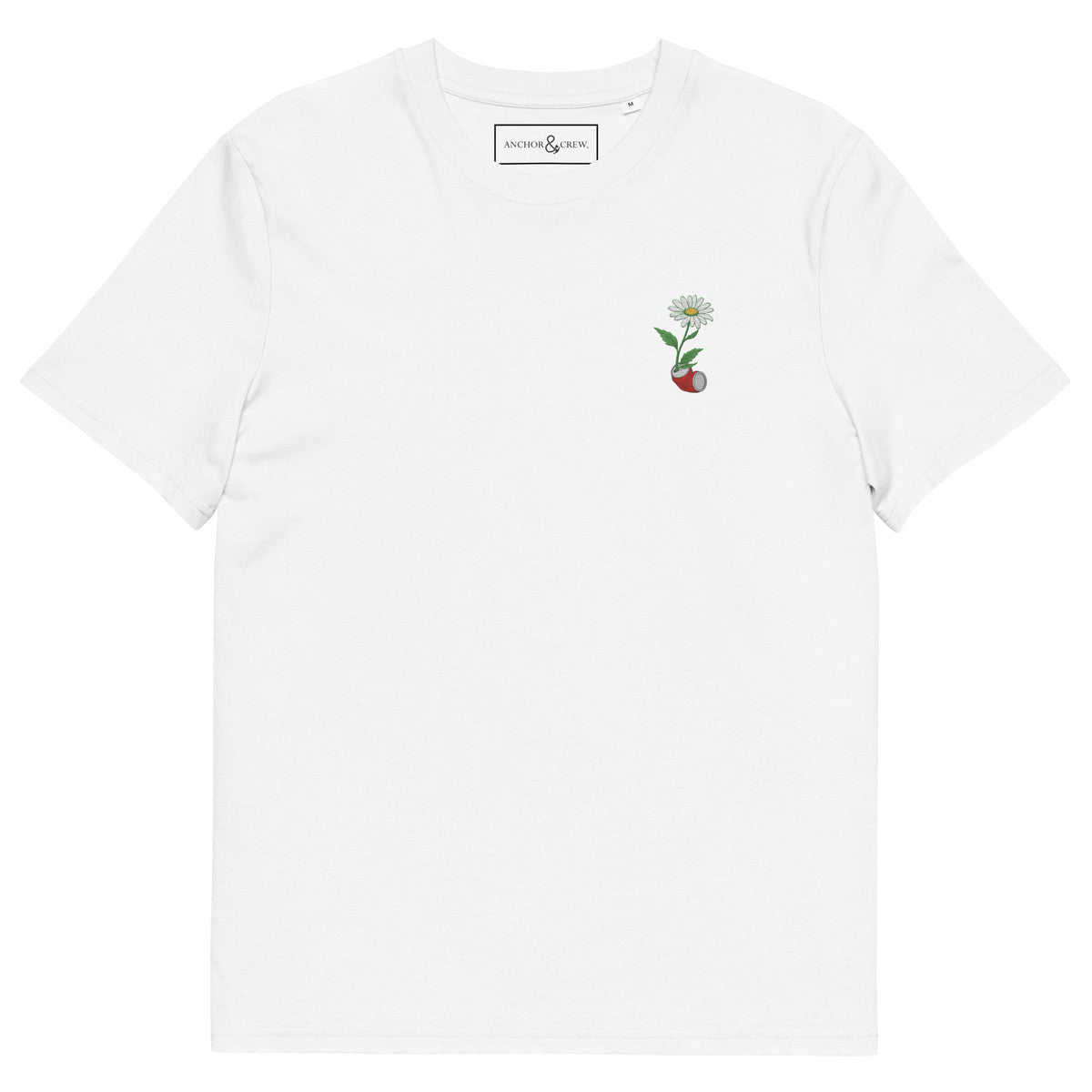 ANCHOR & CREW Daisy Dystopia Garden Organic Cotton Embroidered T-Shirt