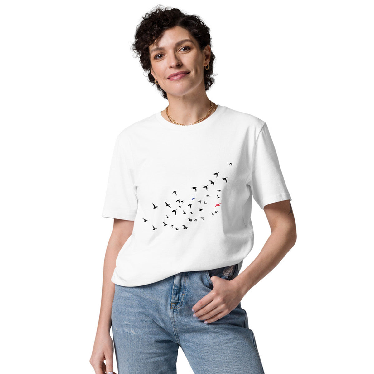ANCHOR & CREW Birds Wheres William Going? Organic Cotton T-Shirt
