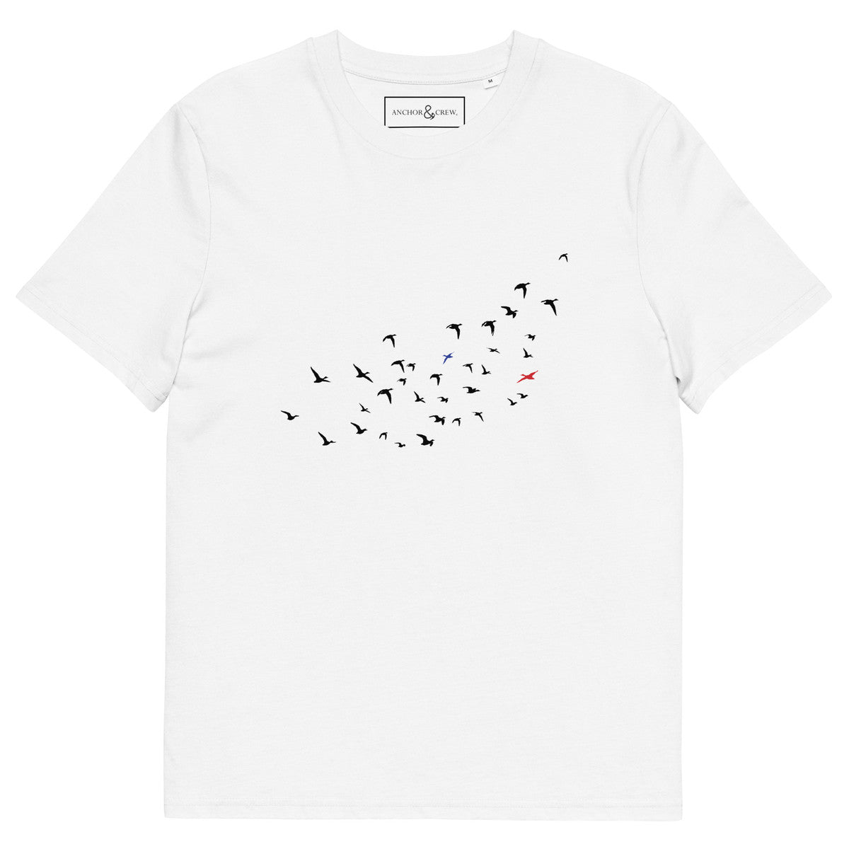 ANCHOR & CREW Birds Wheres William Going? Organic Cotton T-Shirt