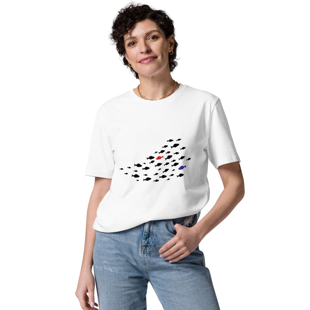 ANCHOR & CREW Fish Wheres William Going? Organic Cotton T-Shirt