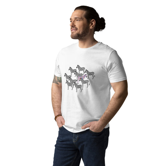 ANCHOR & CREW Zebra Wheres William? Organic Cotton T-Shirt