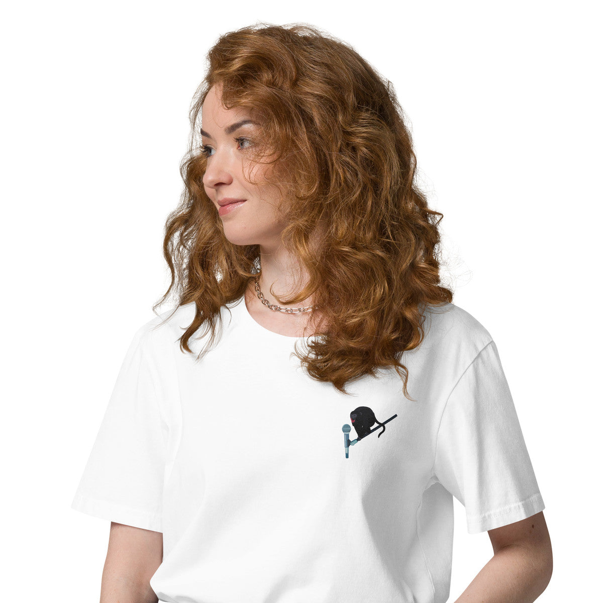 ANCHOR & CREW The Artist Monkey Organic Cotton Embroidered T-Shirt