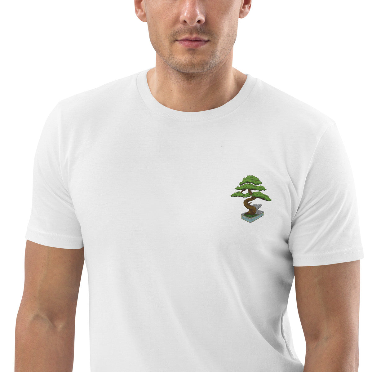 ANCHOR & CREW Bonsai Garden Dystopia Organic Cotton Embroidered T-Shirt