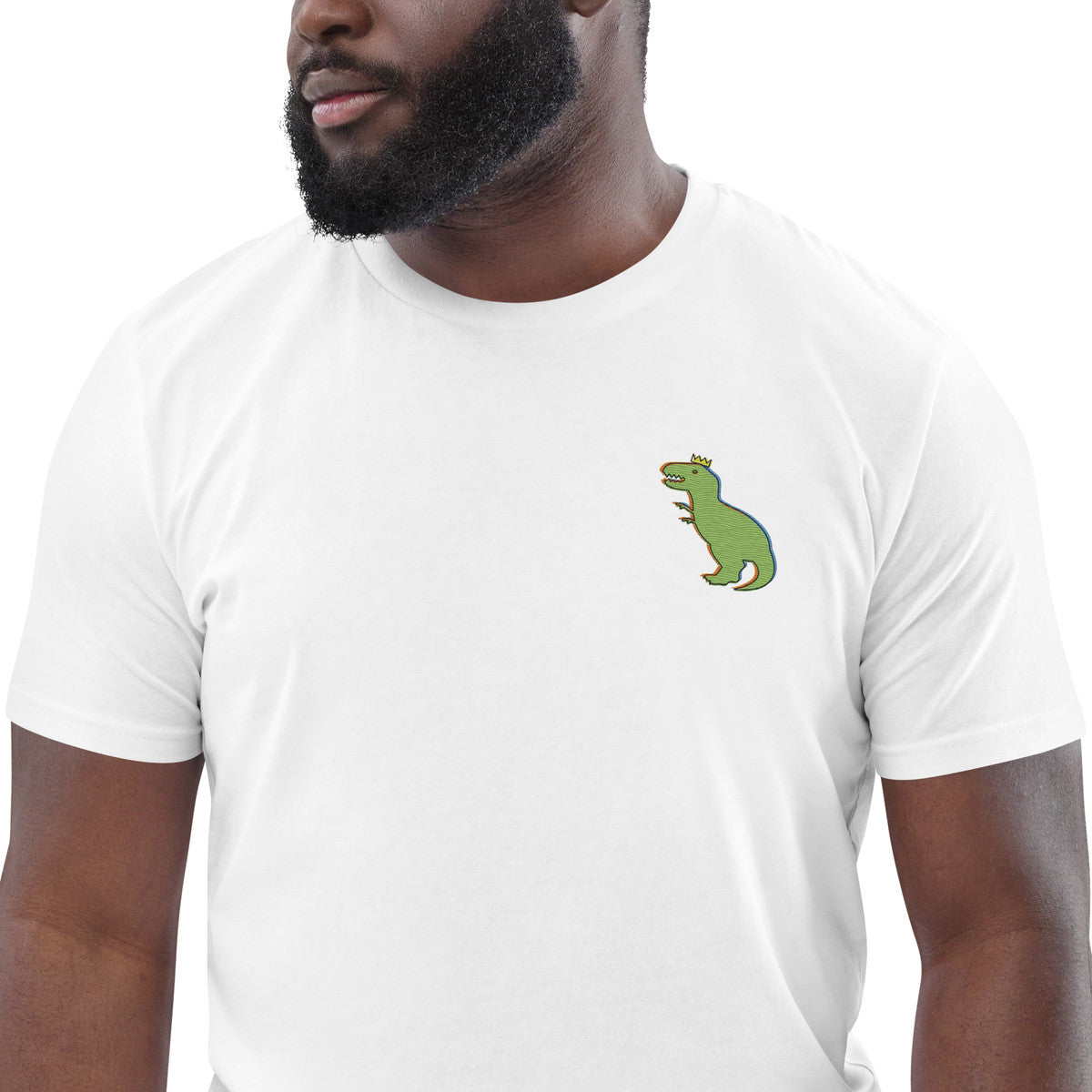 ANCHOR & CREW T-Rex Snap Dancin' In The Wild Organic Cotton Embroidered T-Shirt