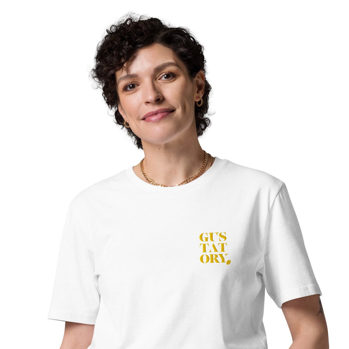 ANCHOR & CREW x GUSTATORY Coffee Over Bills Organic Cotton Embroidered T-Shirt 