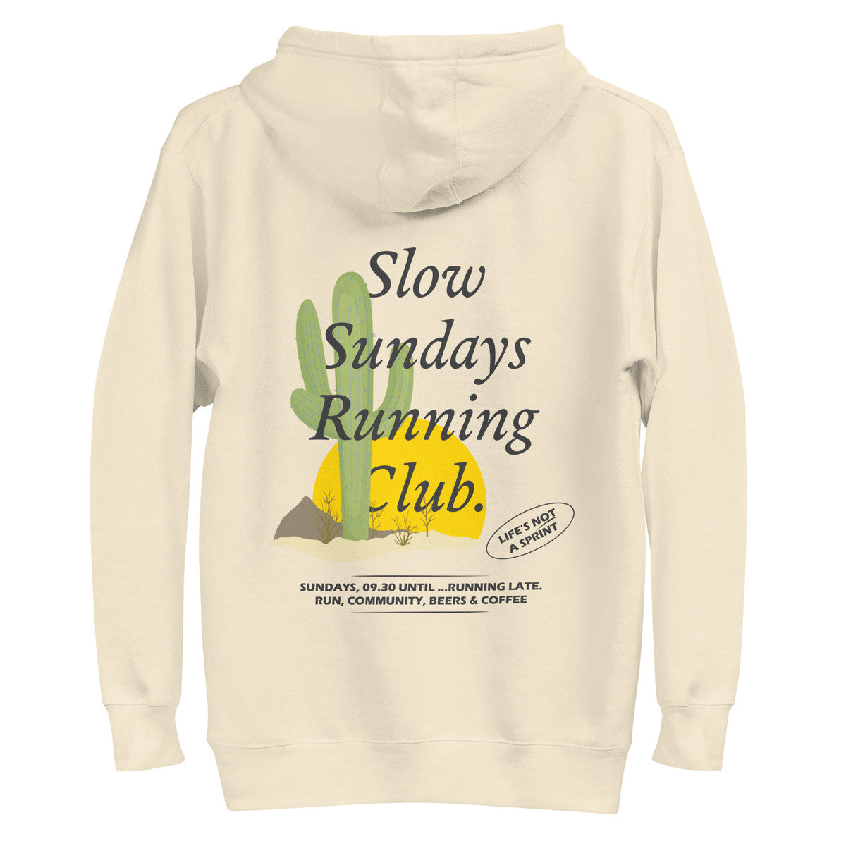 ANCHOR & CREW Cactus Slow Sundays Running Club Cotton Blend Hoodie