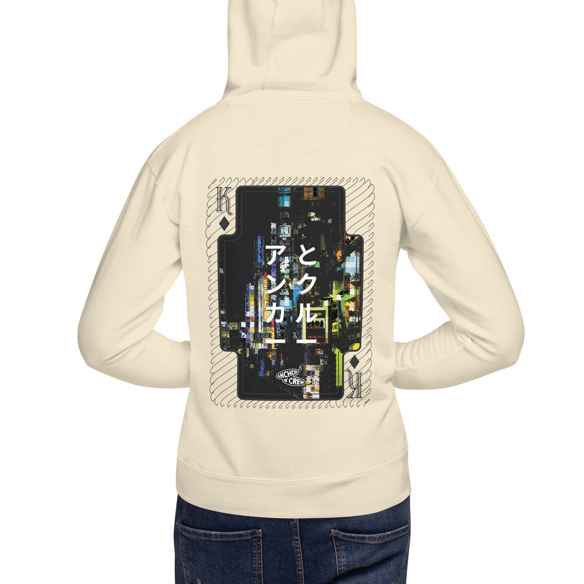 ANCHOR & CREW 02 Japan Gurafiku Cotton Blend Hoodie