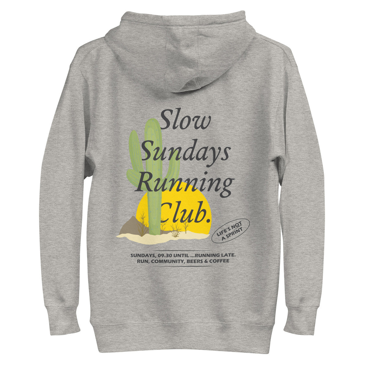 ANCHOR & CREW Cactus Slow Sundays Running Club Cotton Blend Hoodie