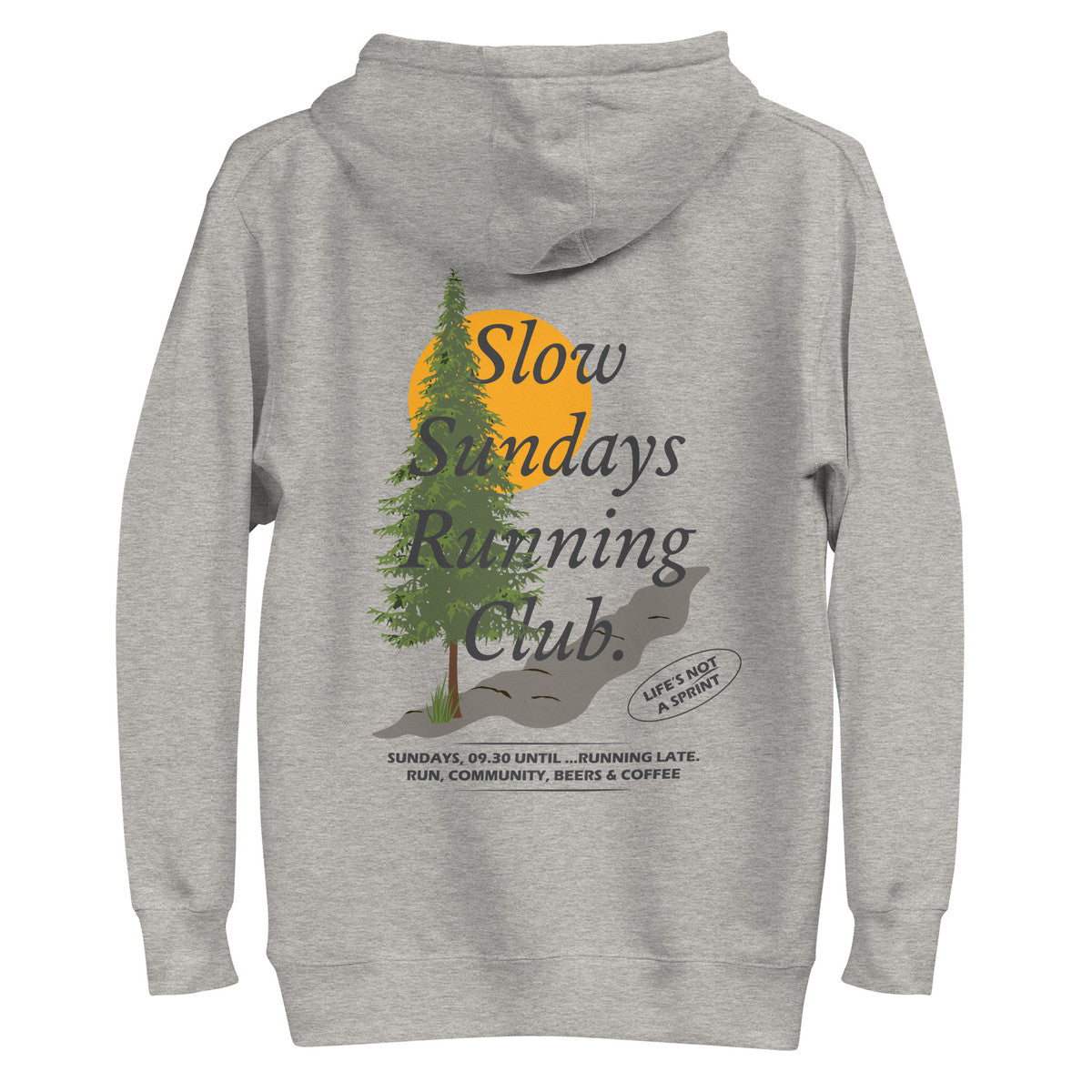 ANCHOR & CREW Mountain Pine Slow Sundays Running Club Cotton Blend Hoodie 