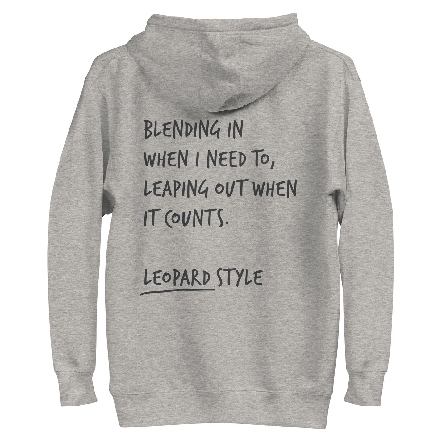 Think Ocean Leopard Aspirations Cotton Blend Embroidered Hoodie