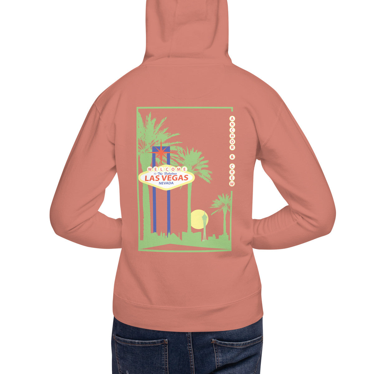 ANCHOR & CREW Las Vegas Landmark Cotton Blend Hoodie