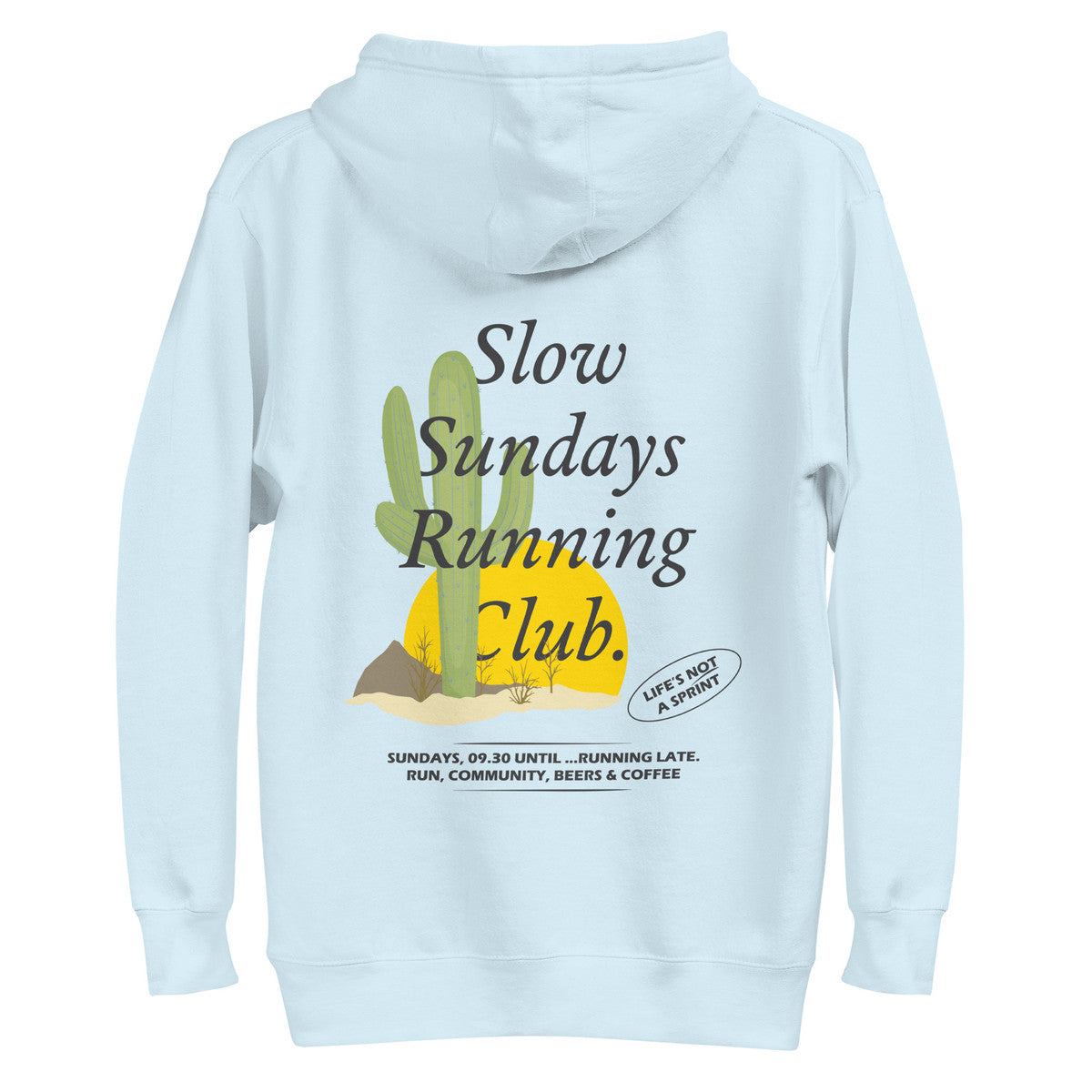 ANCHOR & CREW Cactus Slow Sundays Running Club Cotton Blend Hoodie