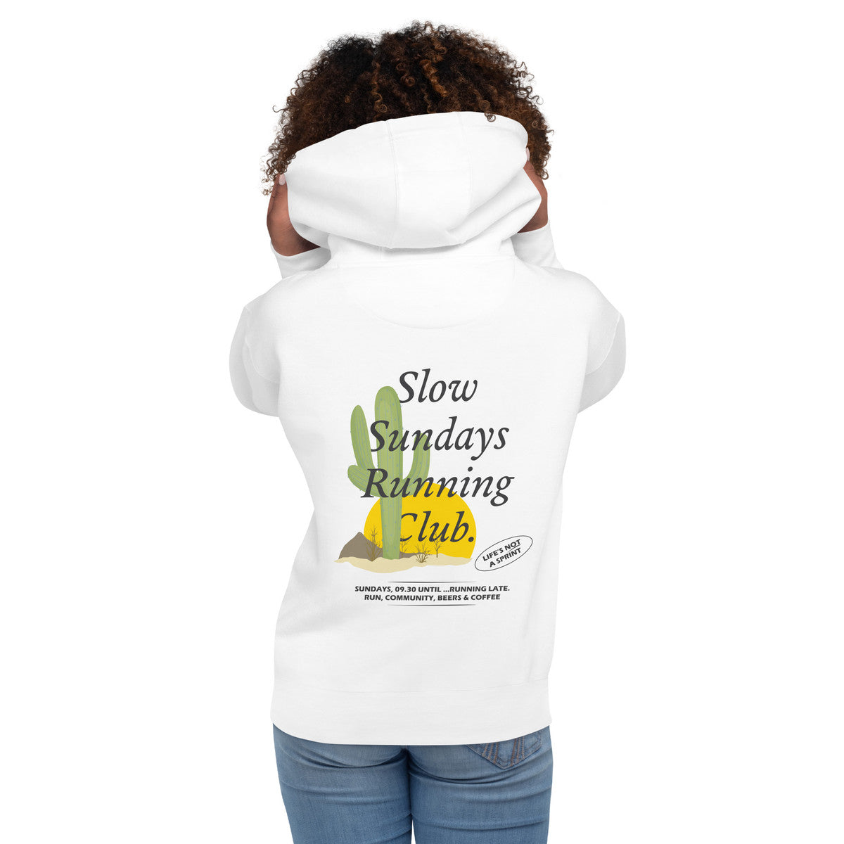 ANCHOR & CREW Cactus Slow Sundays Running Club Cotton Blend Hoodie