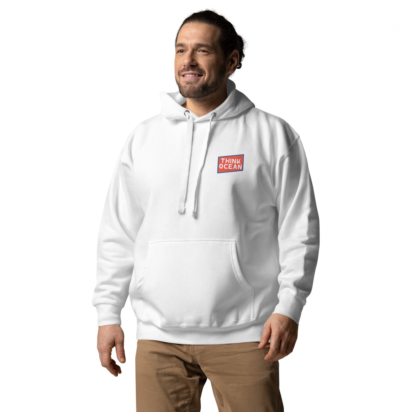 Think Ocean Octopus Pixel Art Cotton Blend Hoodie