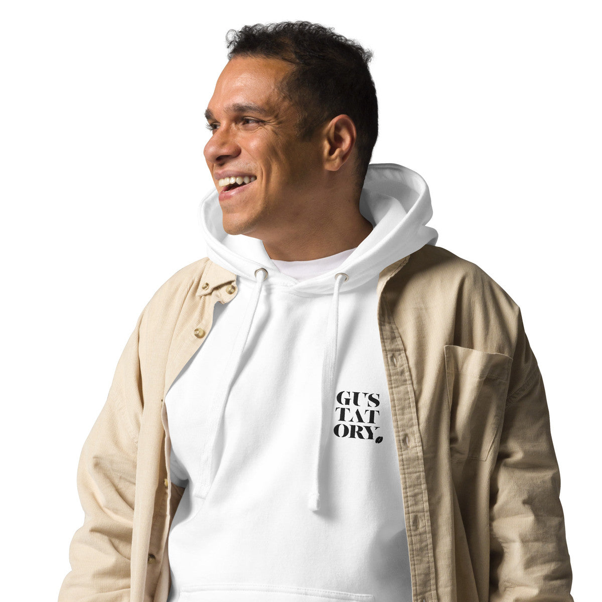 ANCHOR & CREW x GUSTATORY Edinburgh Coffee Scene Cotton Blend Embroidered Hoodie
