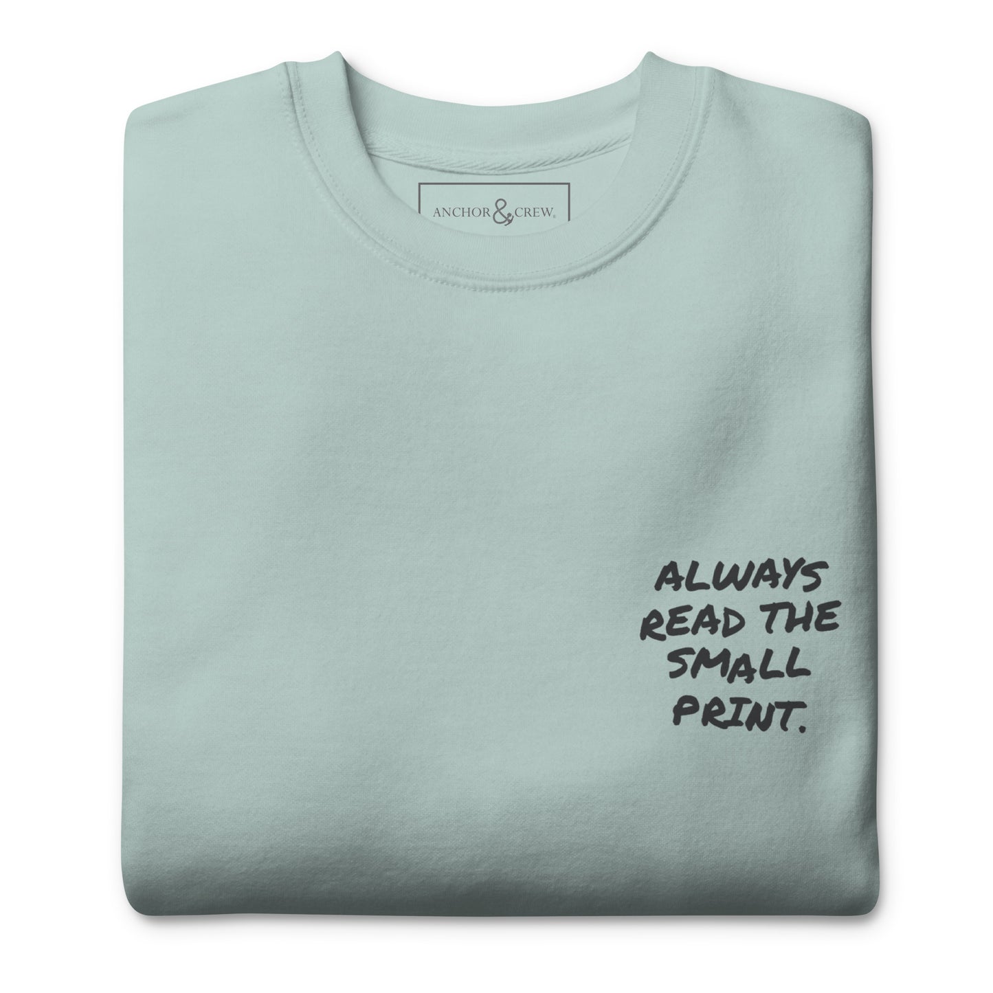 Small Print Annotations Organic Cotton Sweatshirt