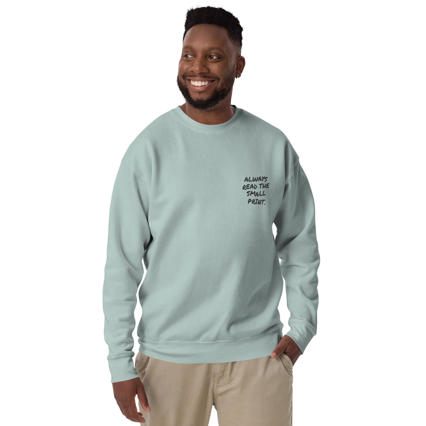 Small Print Annotations Organic Cotton Sweatshirt