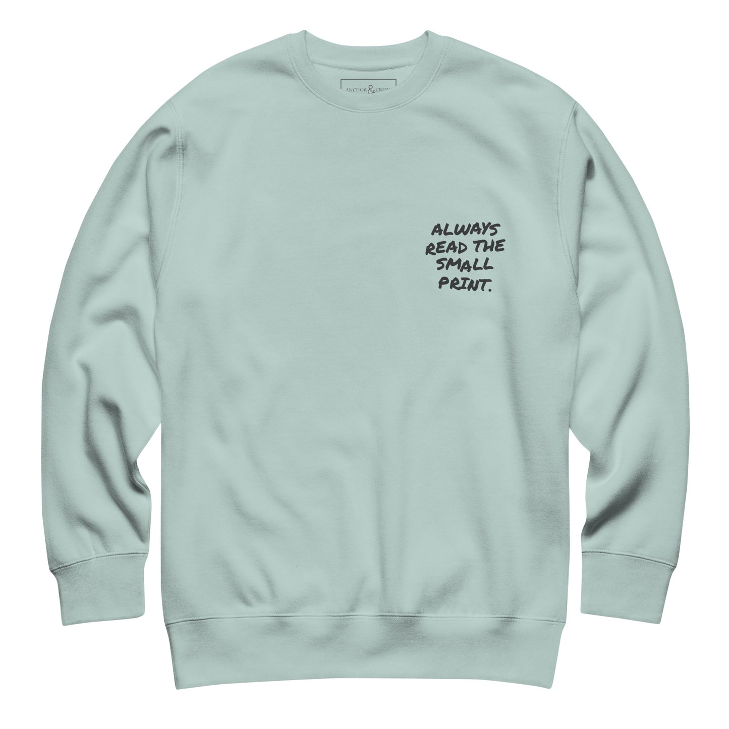 Small Print Annotations Organic Cotton Sweatshirt