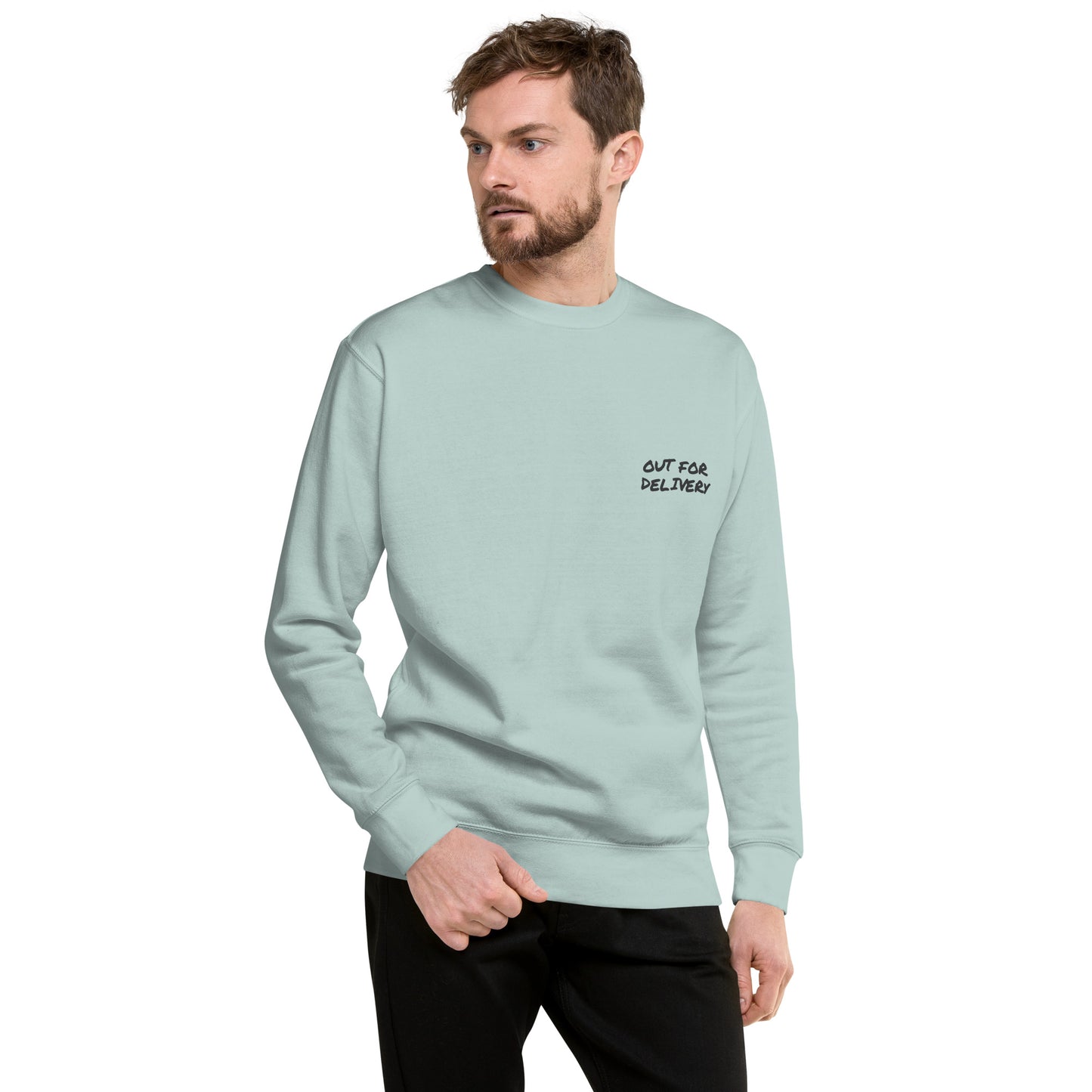 Out For Delivery Annotations Organic Cotton Sweatshirt