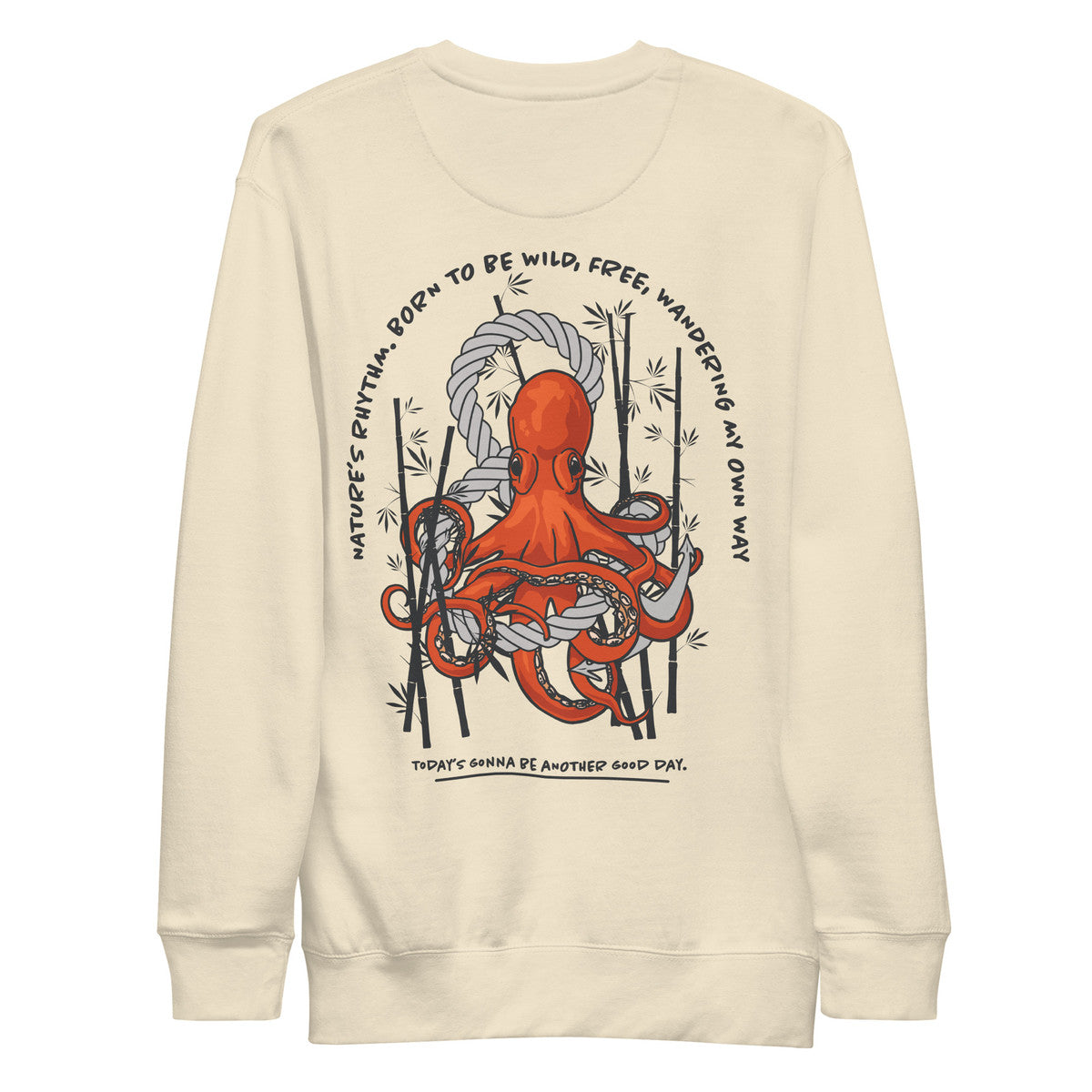 ANCHOR & CREW Octopus Another Good Day Cotton Blend Sweatshirt 