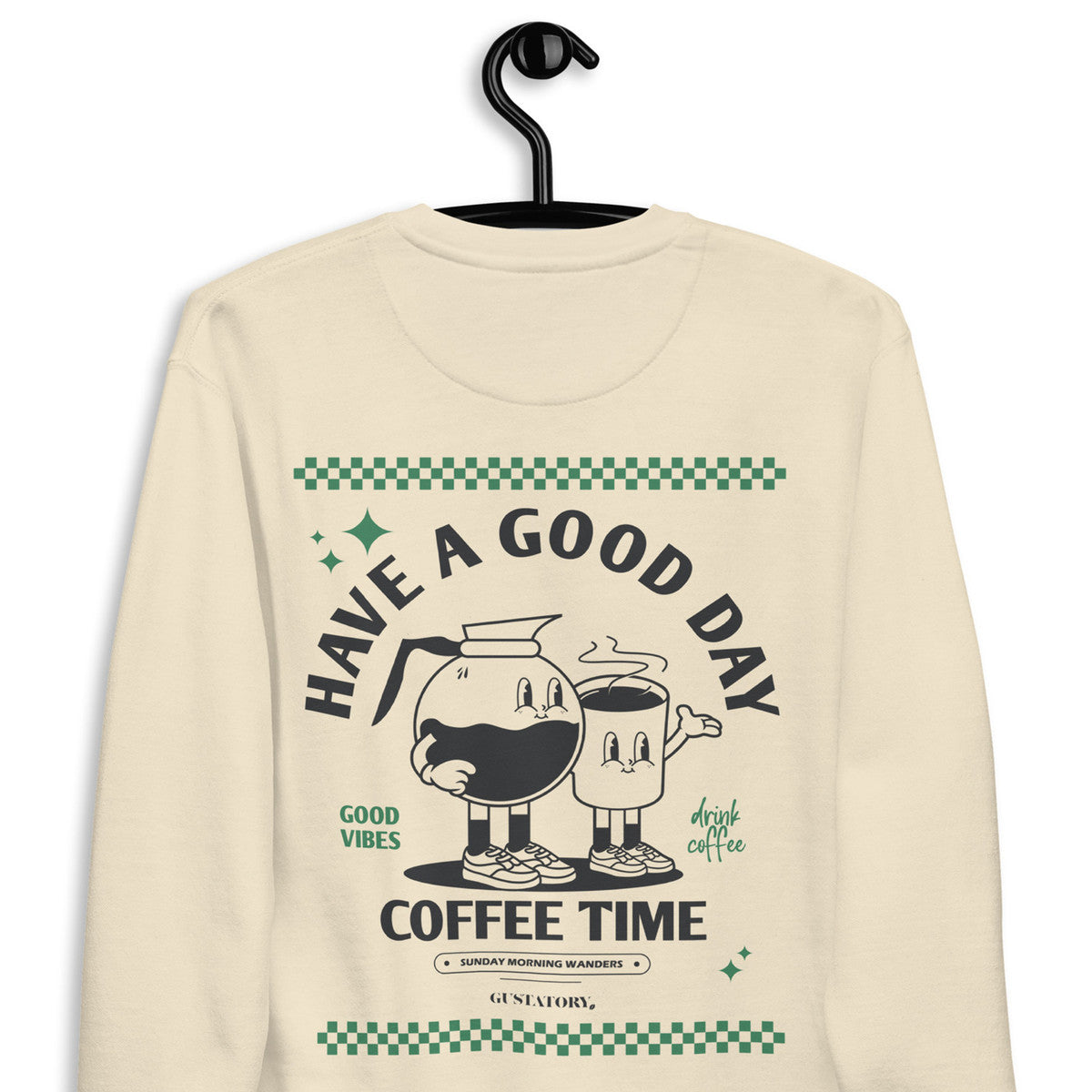 ANCHOR & CREW x GUSTATORY Have A Good Day Cotton Blend Embroidered Sweatshirt