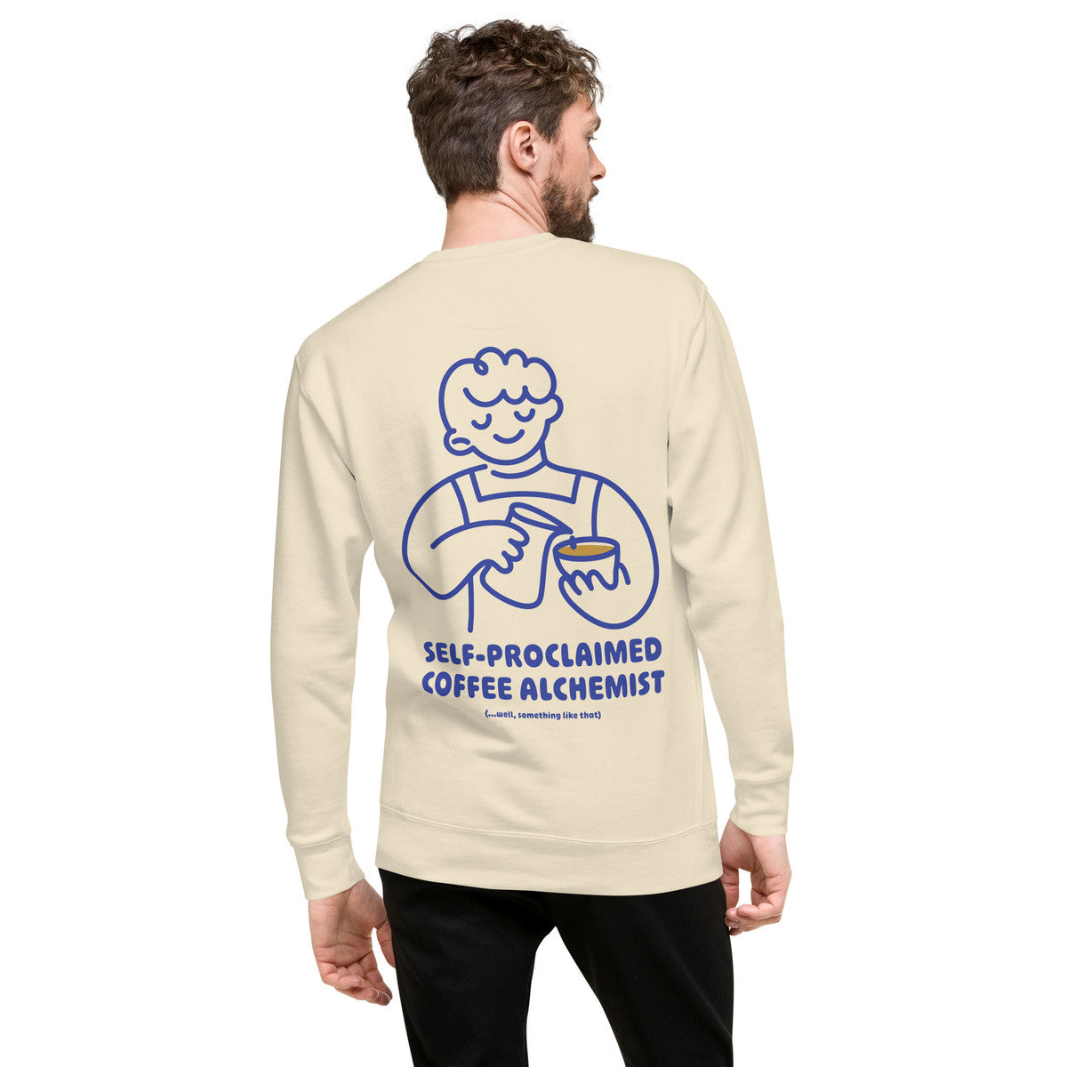 ANCHOR & CREW x GUSTATORY Coffee Alchemist Cotton Blend Embroidered Sweatshirt
