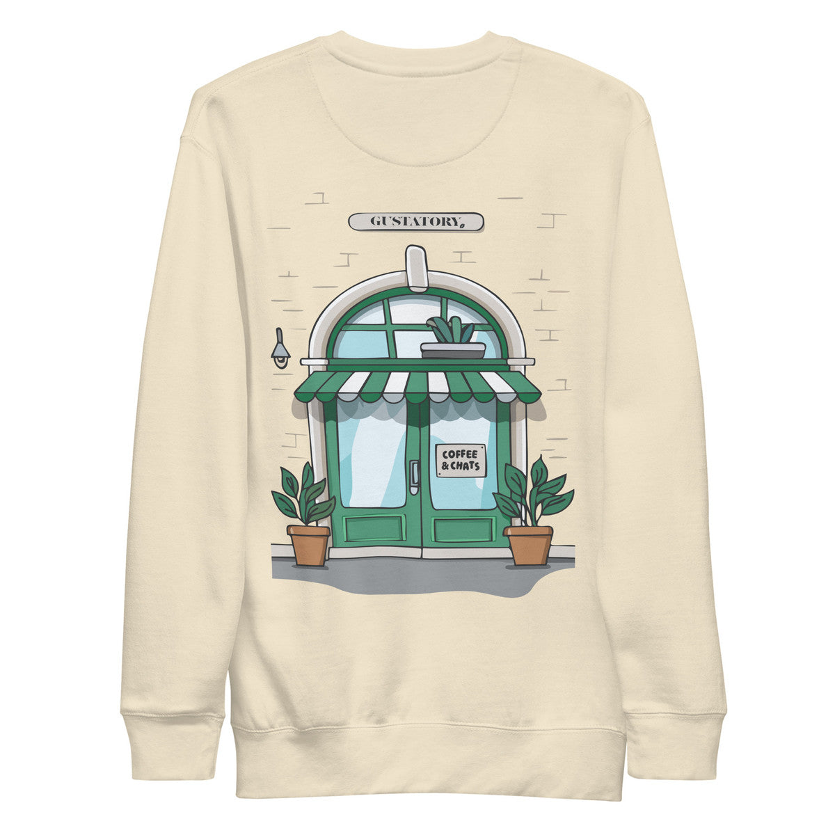 ANCHOR & CREW x GUSTATORY Coffee & Chats Cotton Blend Embroidered Sweatshirt