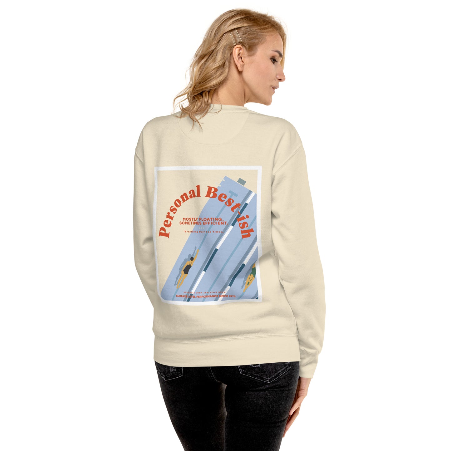 Personal Best-ish Swimming Club League Organic Cotton Sweatshirt