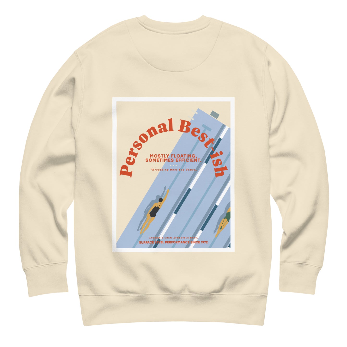 Personal Best-ish Swimming Club League Organic Cotton Sweatshirt