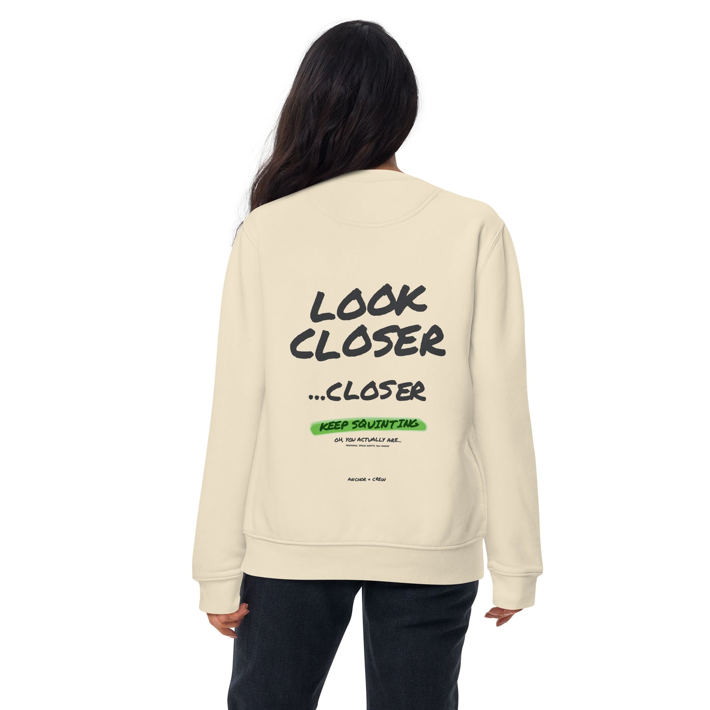Small Print Annotations Organic Cotton Sweatshirt