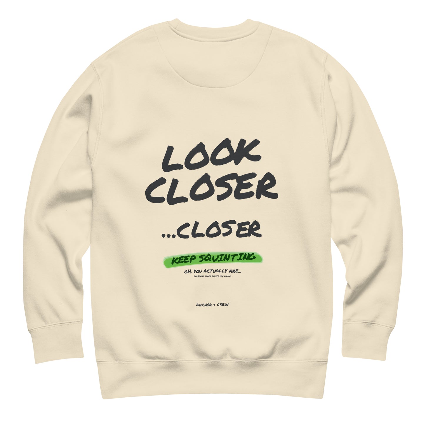 Small Print Annotations Organic Cotton Sweatshirt