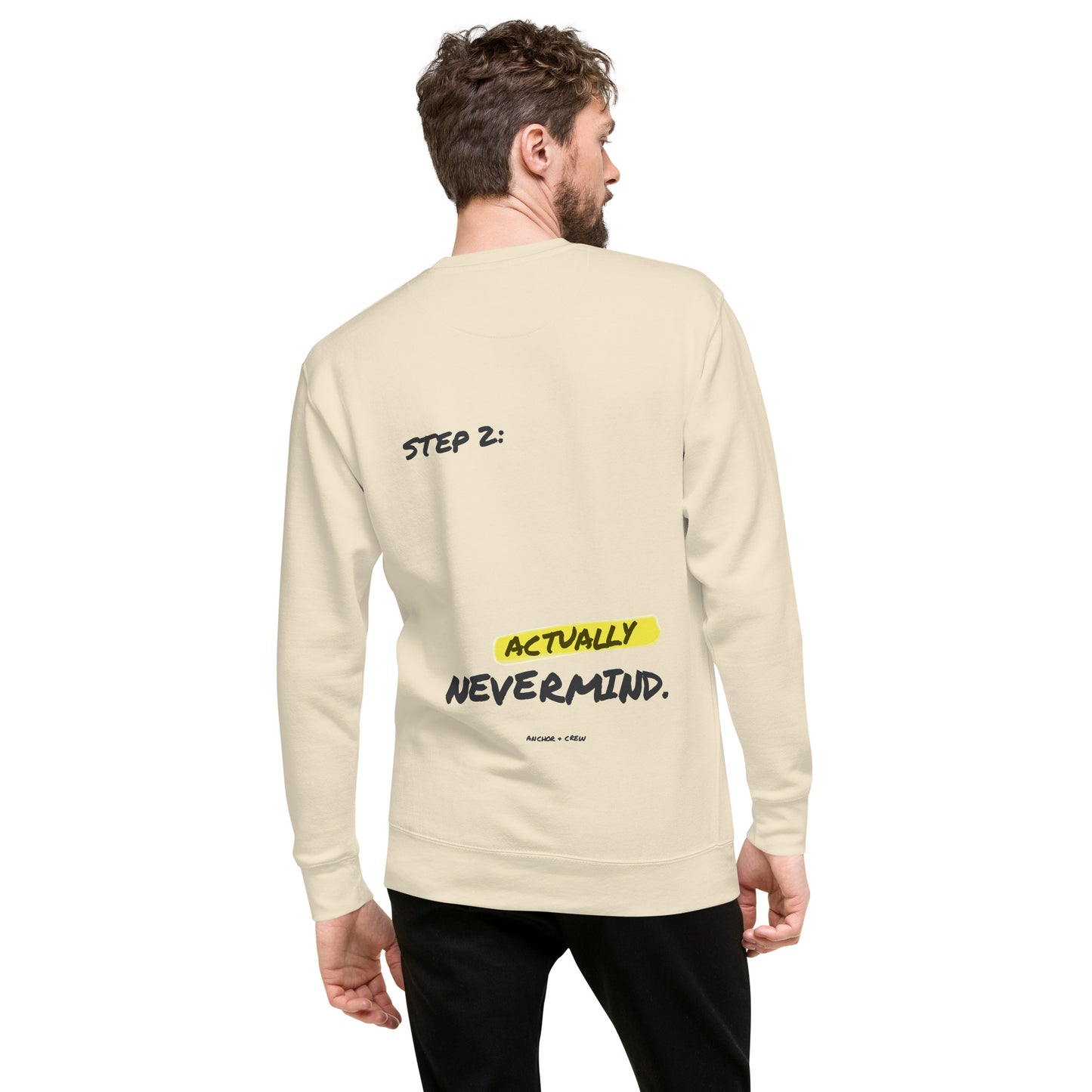 Actually Nevermind Annotations Organic Cotton Sweatshirt