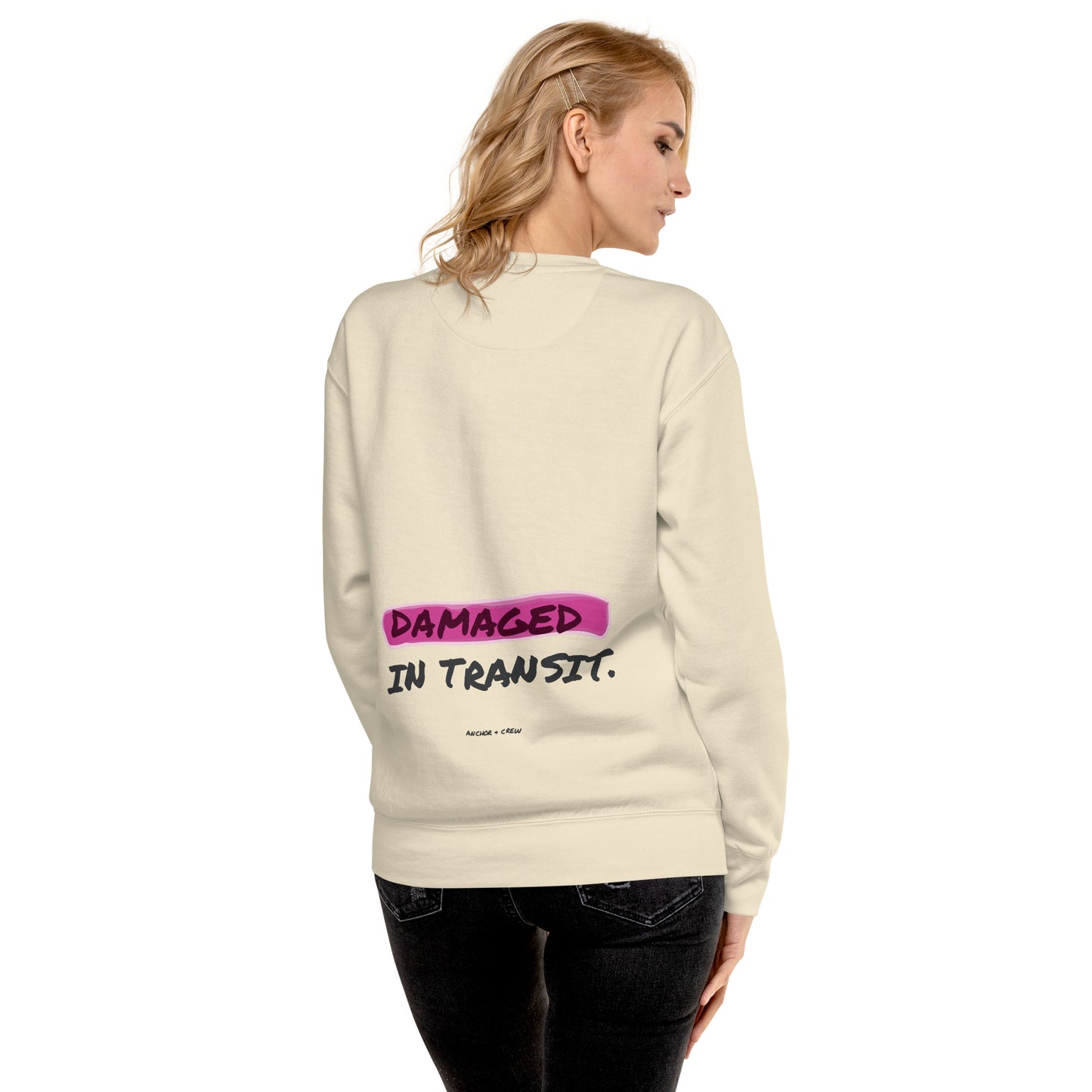 Out For Delivery Annotations Organic Cotton Sweatshirt