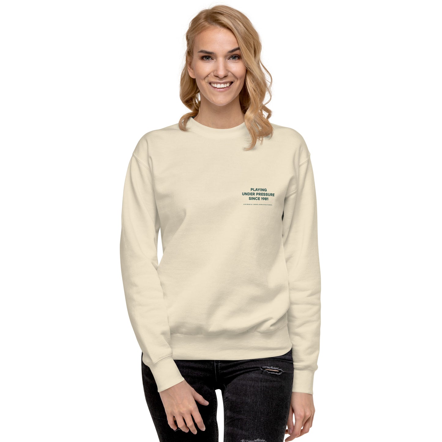 Court Etiquette Tennis Club League Organic Cotton Sweatshirt