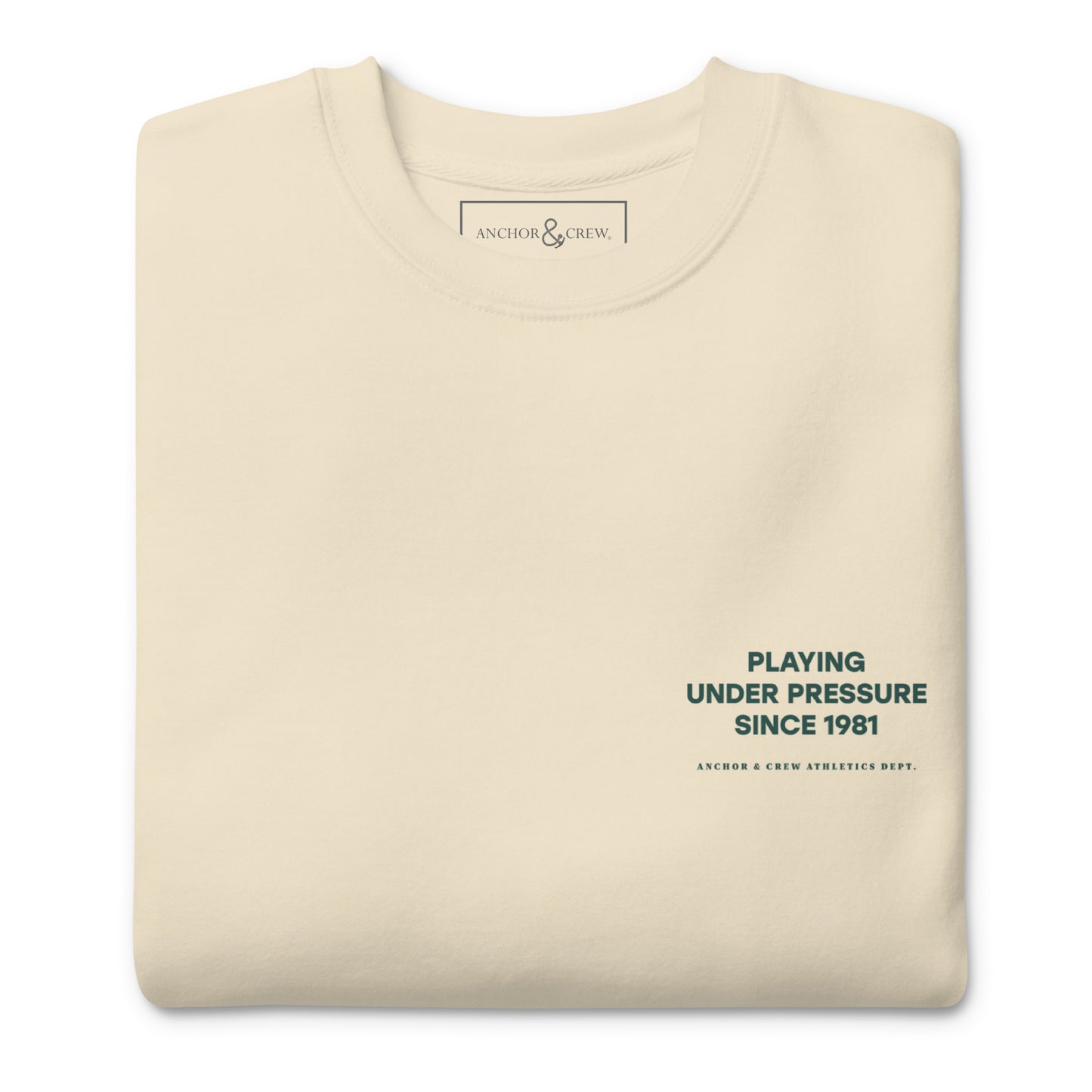 Court Etiquette Tennis Club League Organic Cotton Sweatshirt