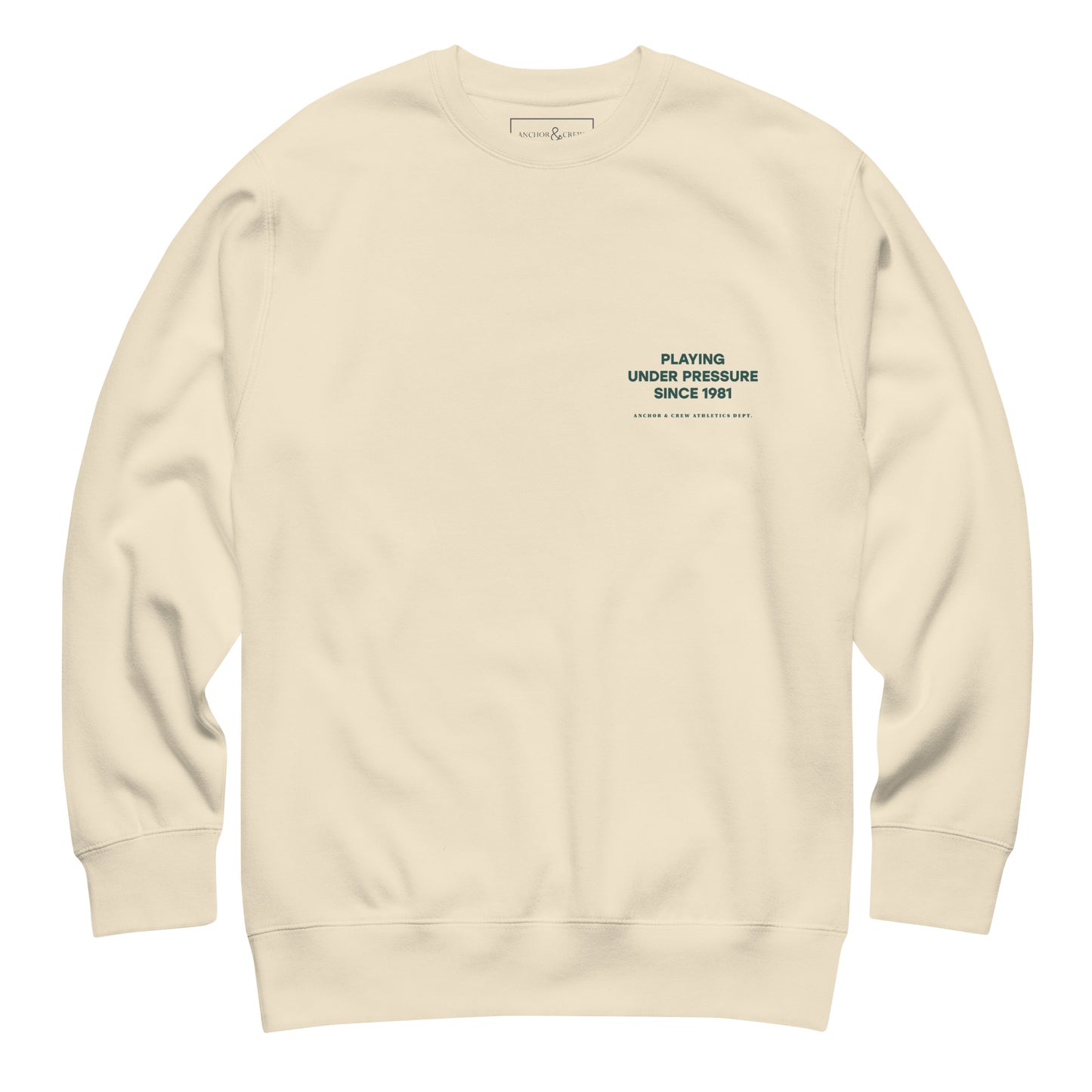 Court Etiquette Tennis Club League Organic Cotton Sweatshirt
